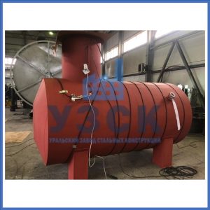 Емкость теплоизоляции и греющим кабелем